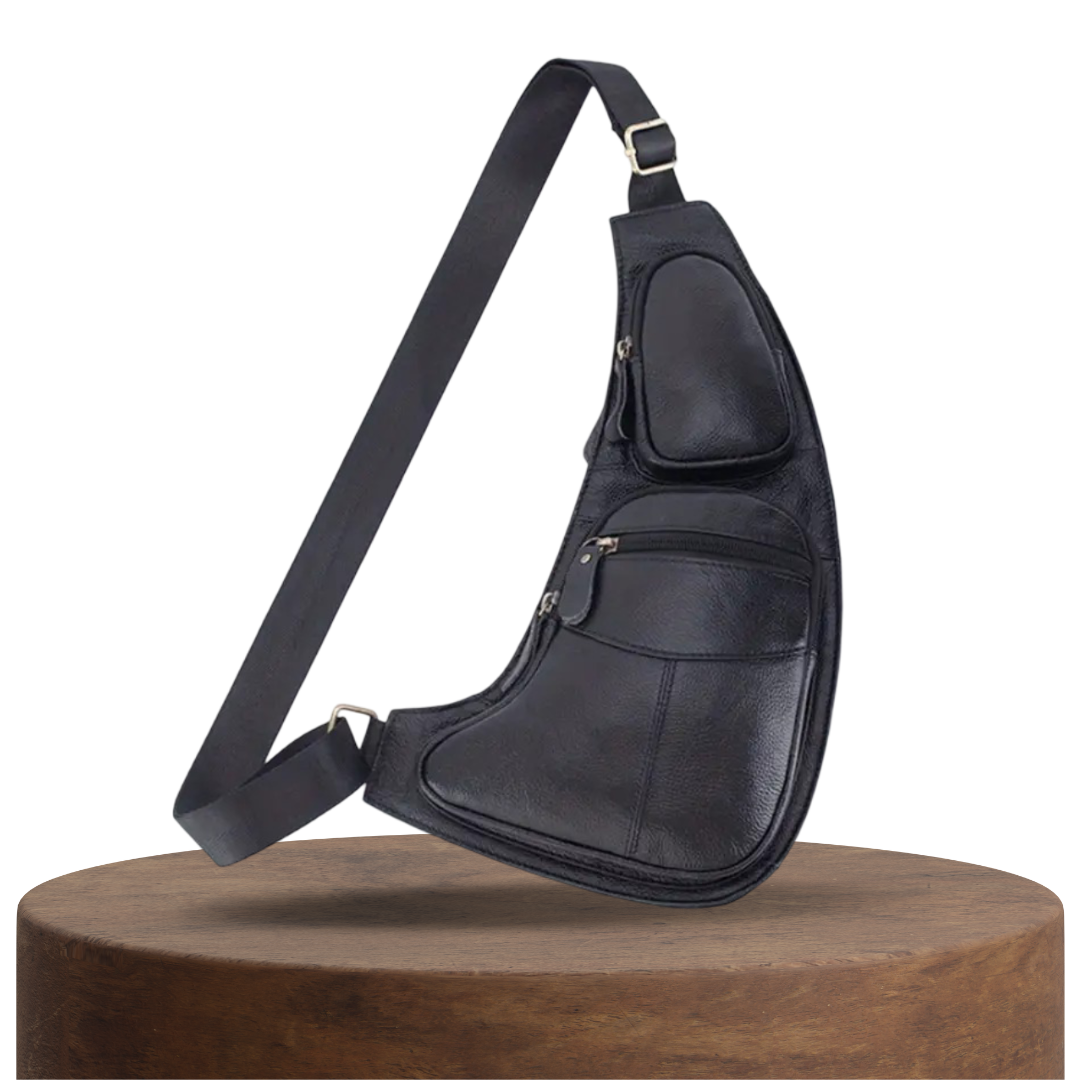 Malric | Hands-Free Lightweight Leather Sling Bag