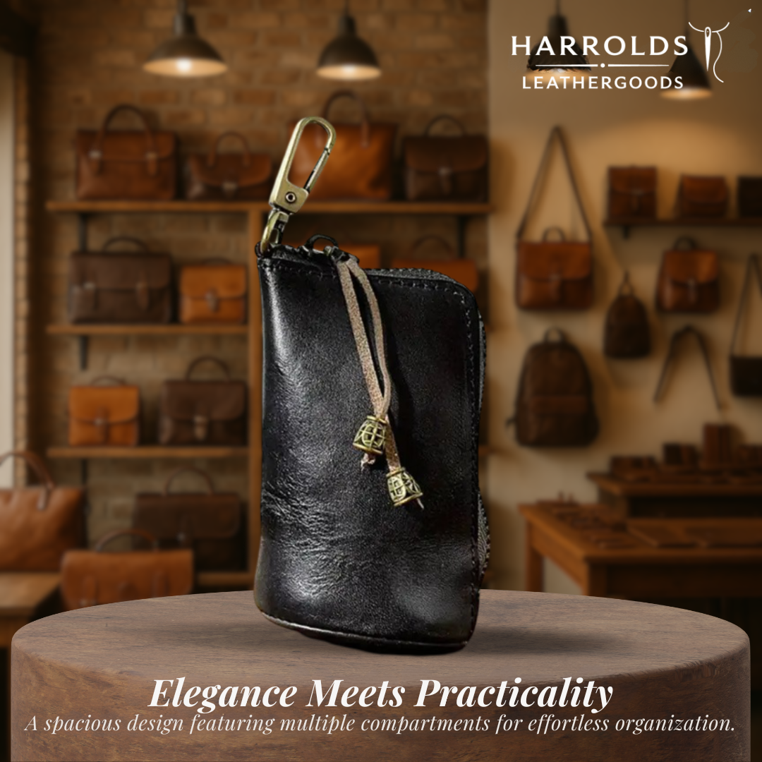 Steve | Leather Zippered Key Holder Wallet