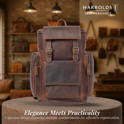 Ellison | Leather Laptop Backpack for Everyday Commute