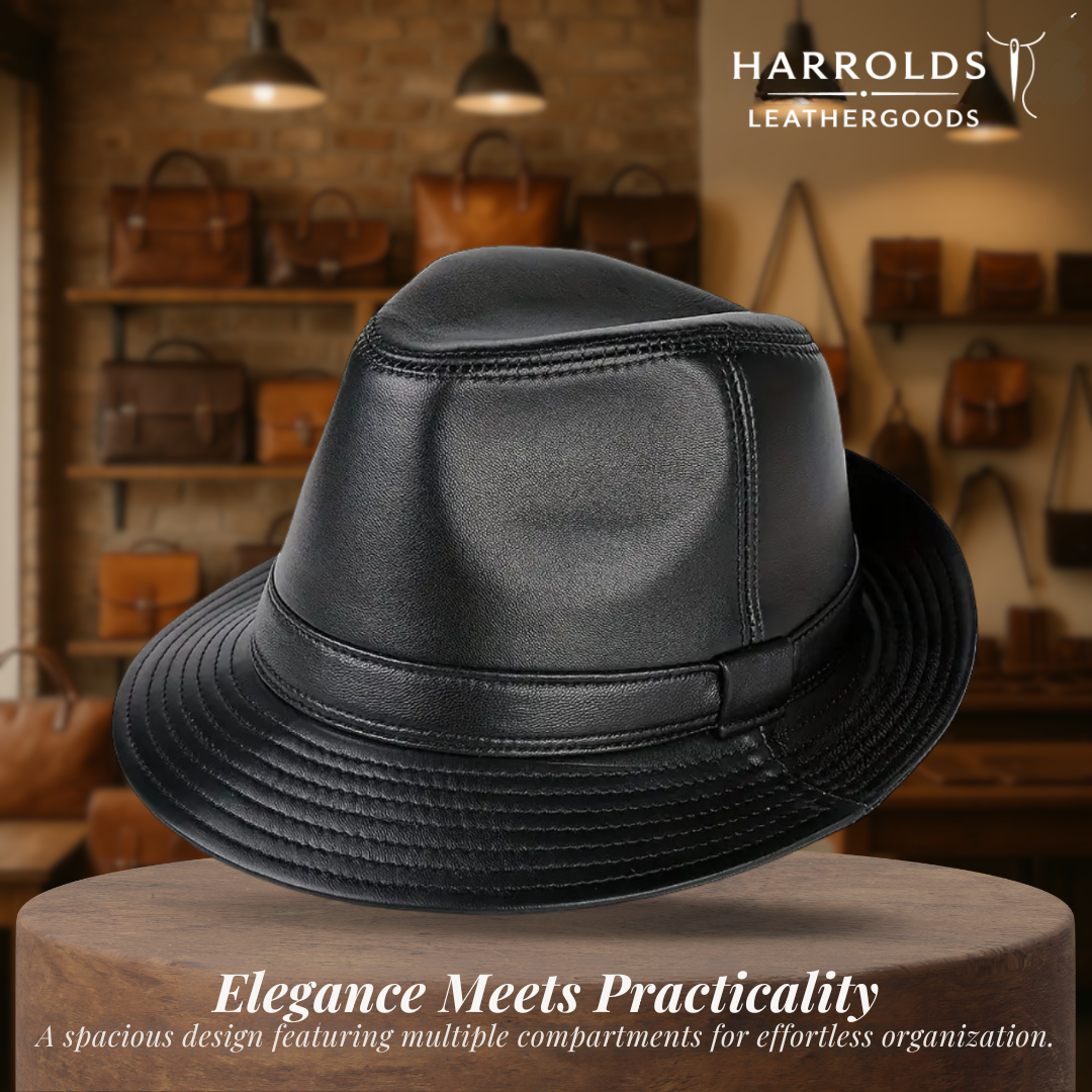 Timothy | Classic Leather Fedora Hat