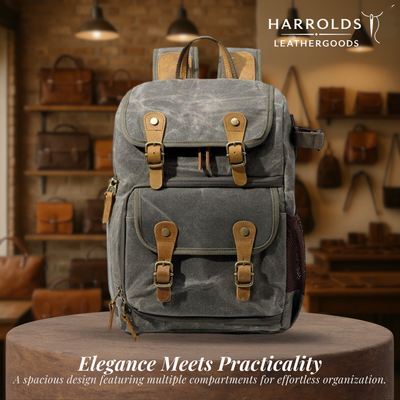 Jerick | Vintage Canvas Camera Backpack