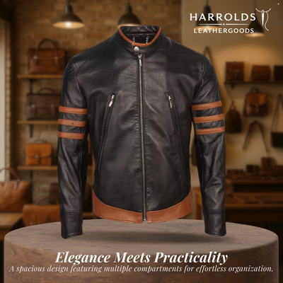 Evan | Men’s Wolverine Motorcycle Leather Jacket