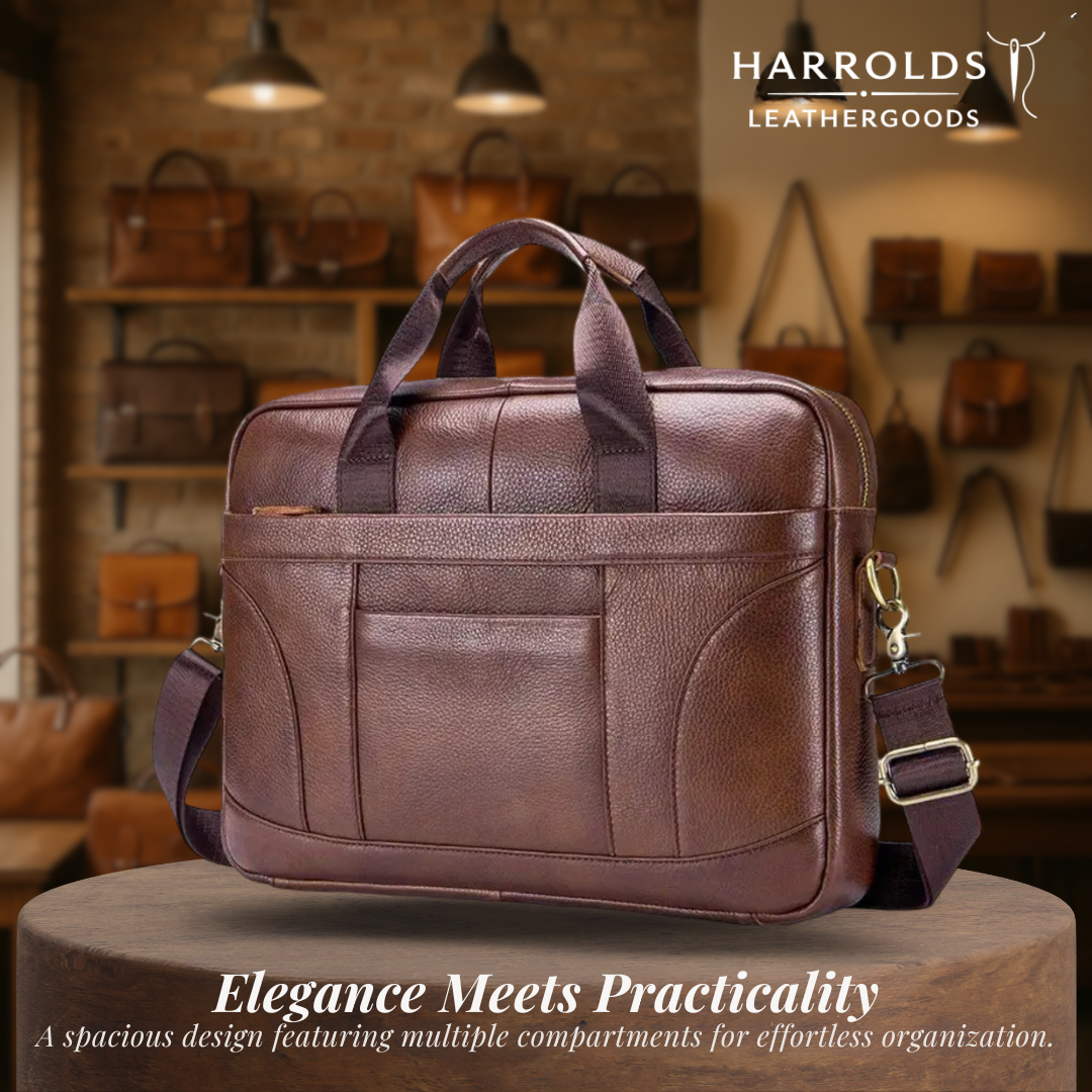 Harrison | Executive Leather Briefcase for Work & Travel