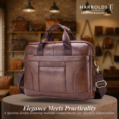 Harrison | Executive Leather Briefcase for Work & Travel