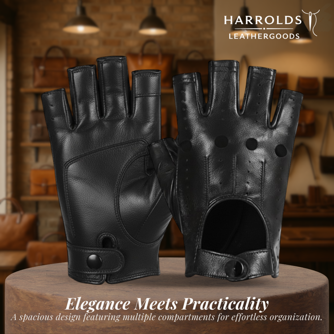 Florian | Perforated Leather Motorcycle Gloves