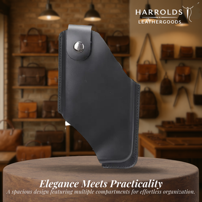 Oswin | Vertical Leather Phone Holster