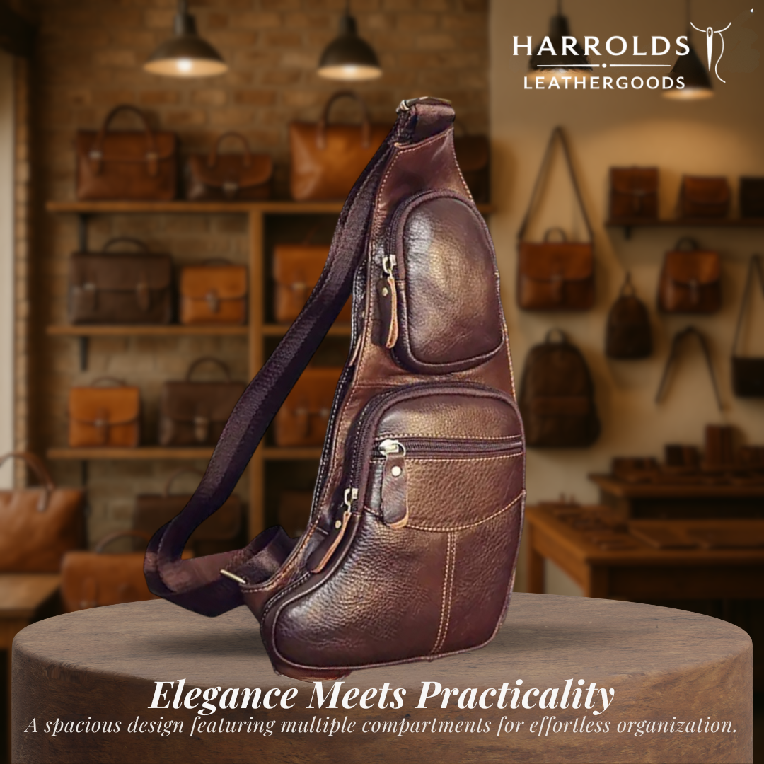 Beckett | Vintage Leather Chest Sling Bag