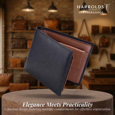 Sebastian | Two-Tone Leather Bifold | Wallet