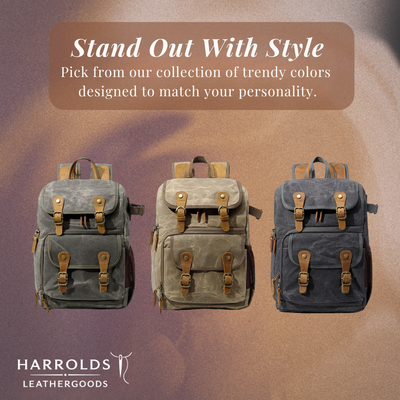 Jerick | Vintage Canvas Camera Backpack