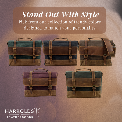 Kevin | Sturdy Canvas Leather | Messenger Bag