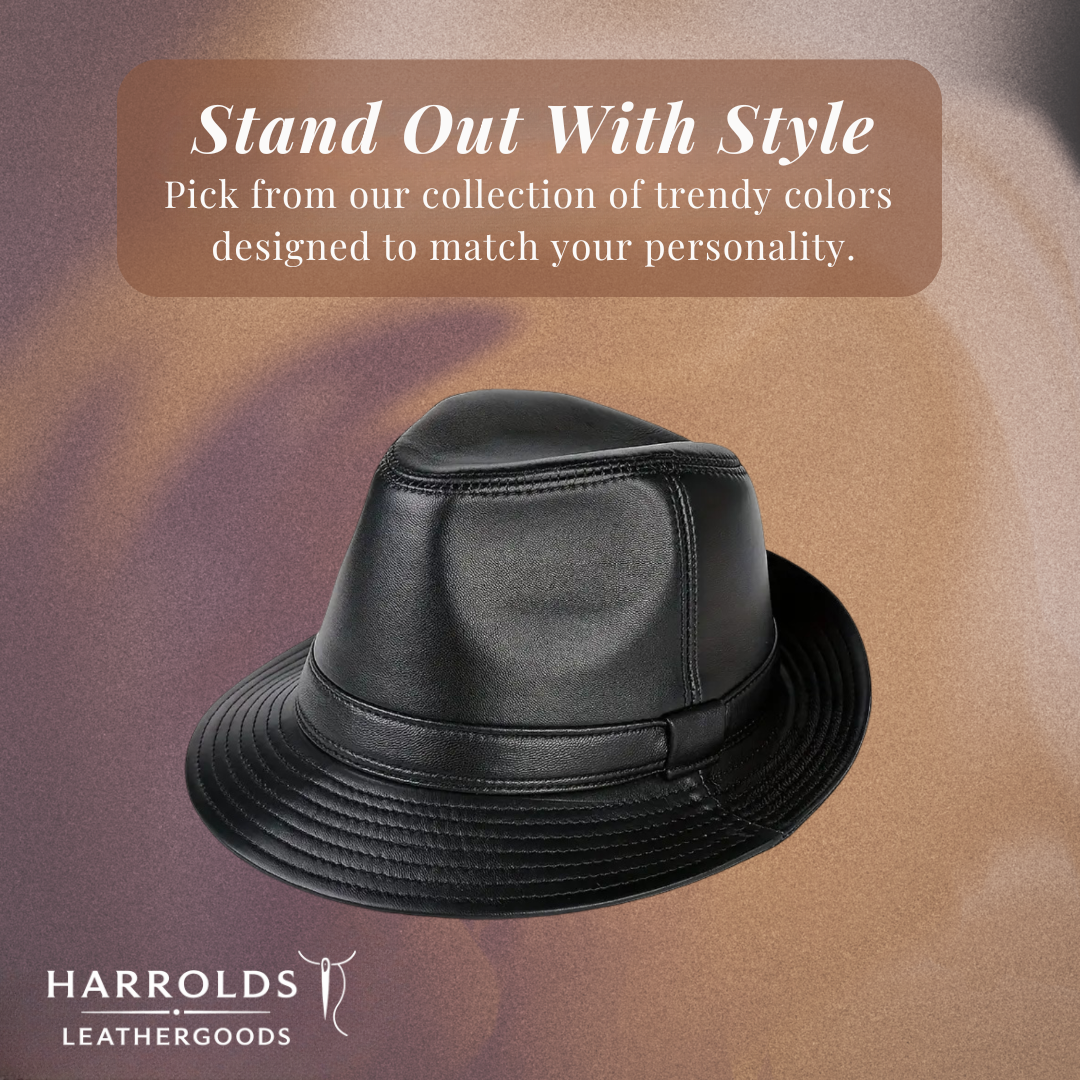 Timothy | Classic Leather Fedora Hat
