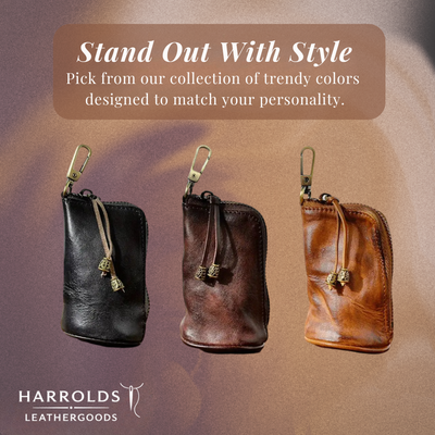 Steve | Leather Zippered Key Holder Wallet