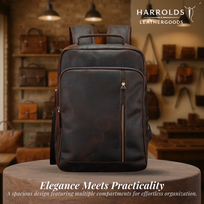 Josh | Men's Leather Professional Laptop | Backpack