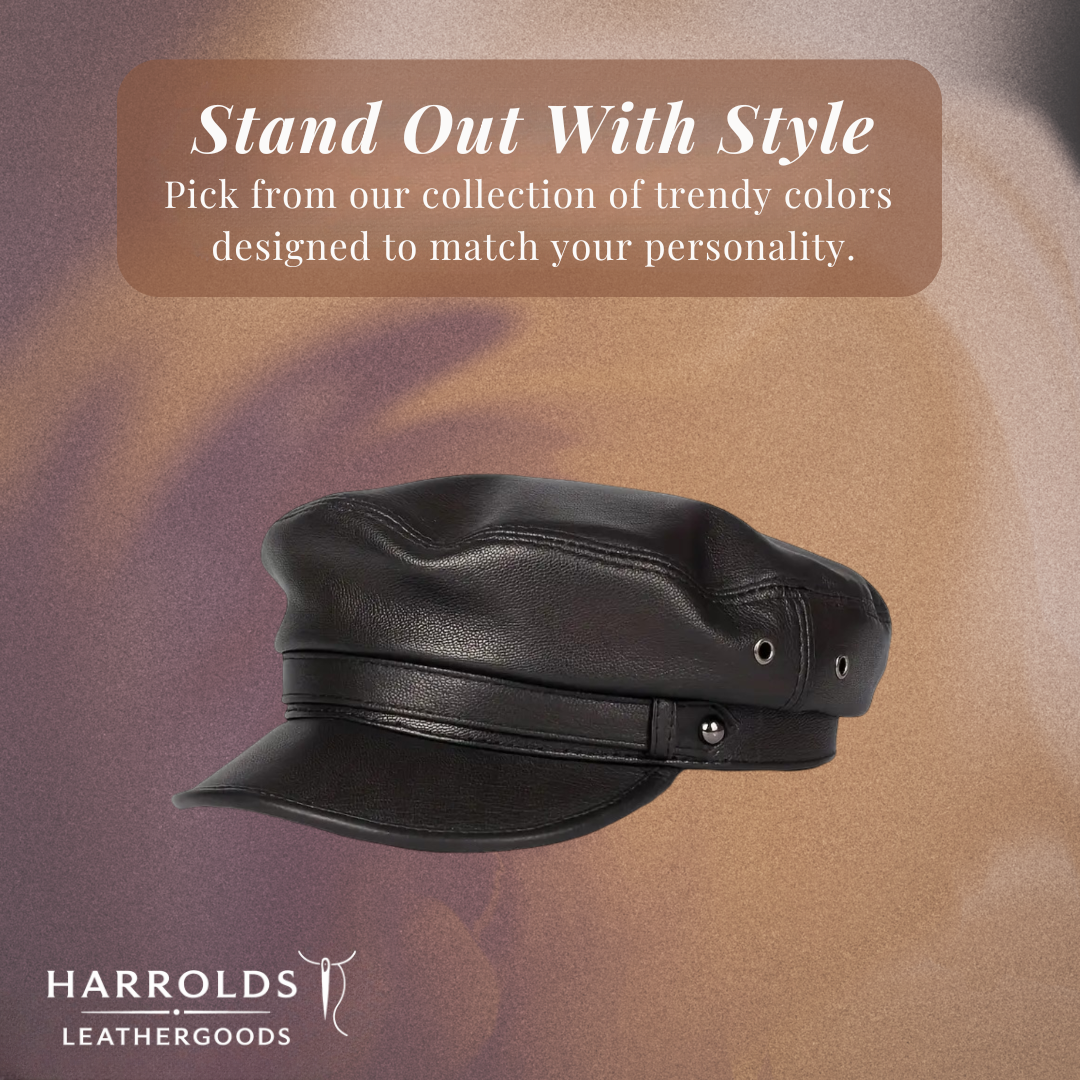 Arthur | Leather Fiddler Cap