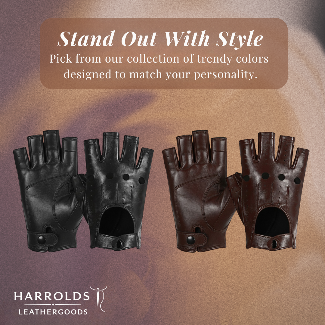 Florian | Perforated Leather Motorcycle Gloves