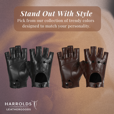 Florian | Perforated Leather Motorcycle Gloves