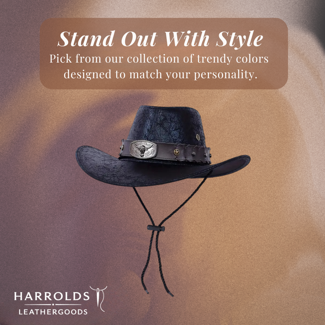 Patrick | Western Cowboy Hat with Bull Buckle