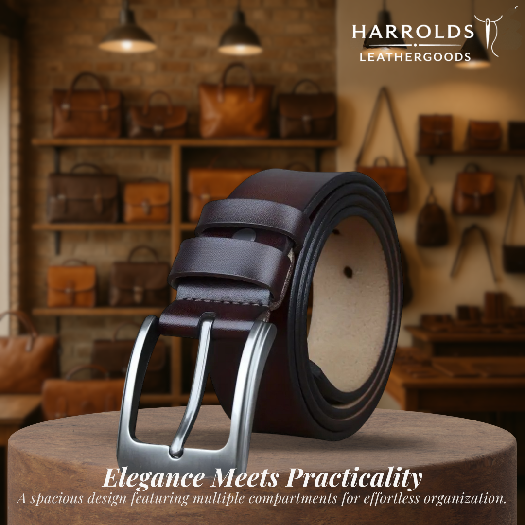 Noah | Vintage Belt with Square Pin Buckle