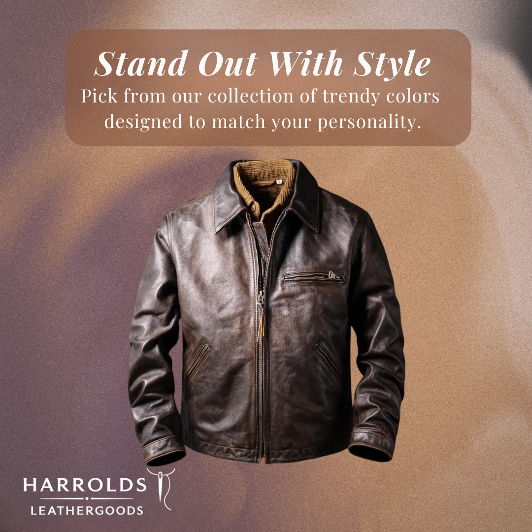 Magnus | Men’s Dark Brown Classic Style Leather Jacket