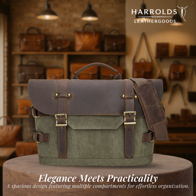 David | Rugged Classic Leather | Messenger Bag