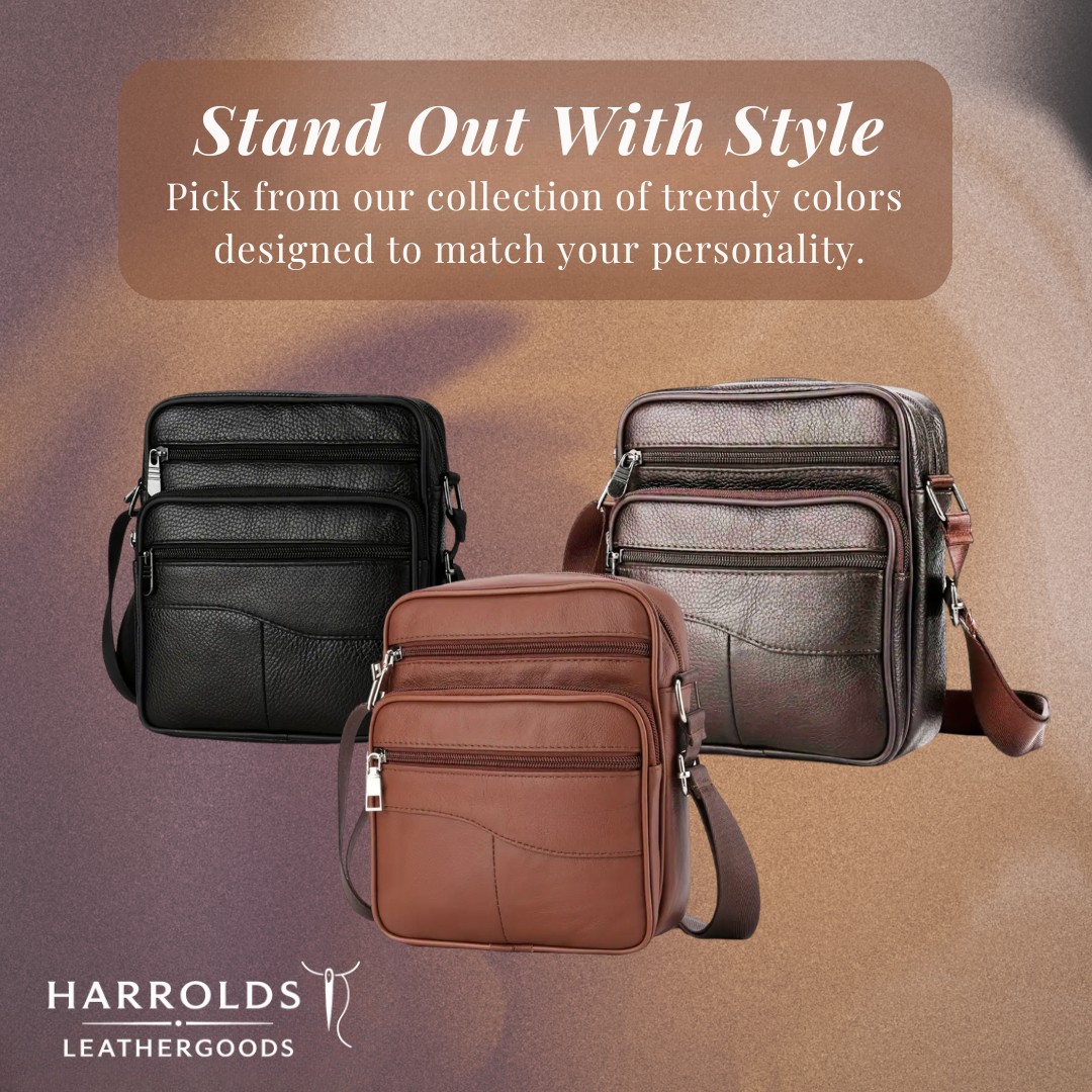 Arlo | Leather Multifunctional Shoulder Bag for Men