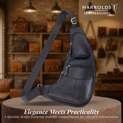 Malric | Hands-Free Lightweight Leather Sling Bag