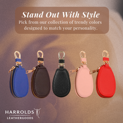 Rufus | Pebble Grain Leather Key Case Holder