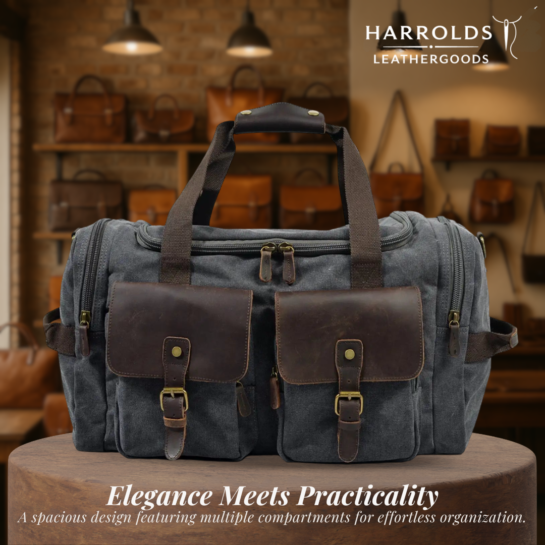 Harlan | Vintage Canvas Weekend Duffle Bag