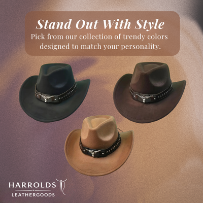 Dalton | Vintage Wide Brim Cowboy Hat with Classic Western Charm