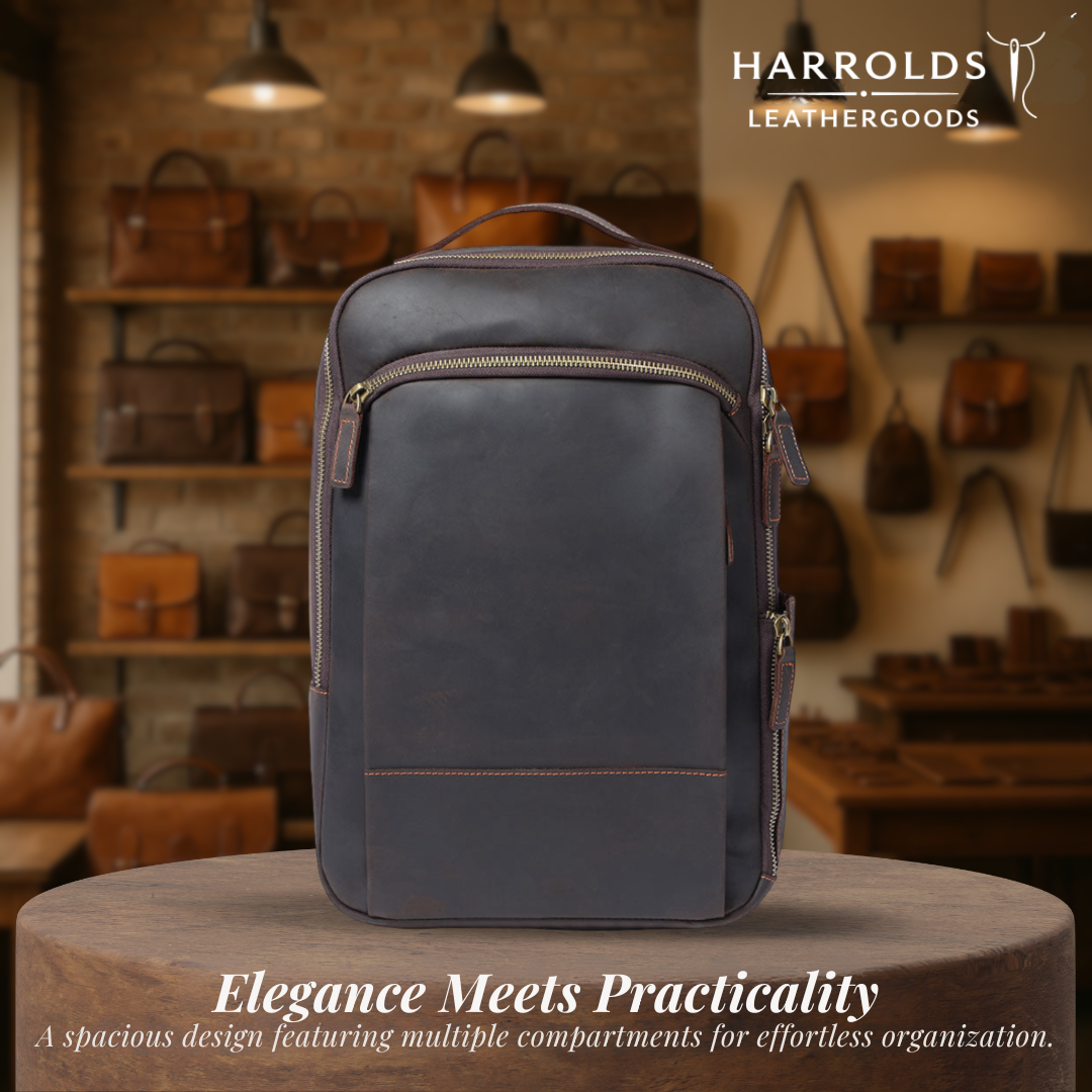 Archer | Leather Laptop Rucksack