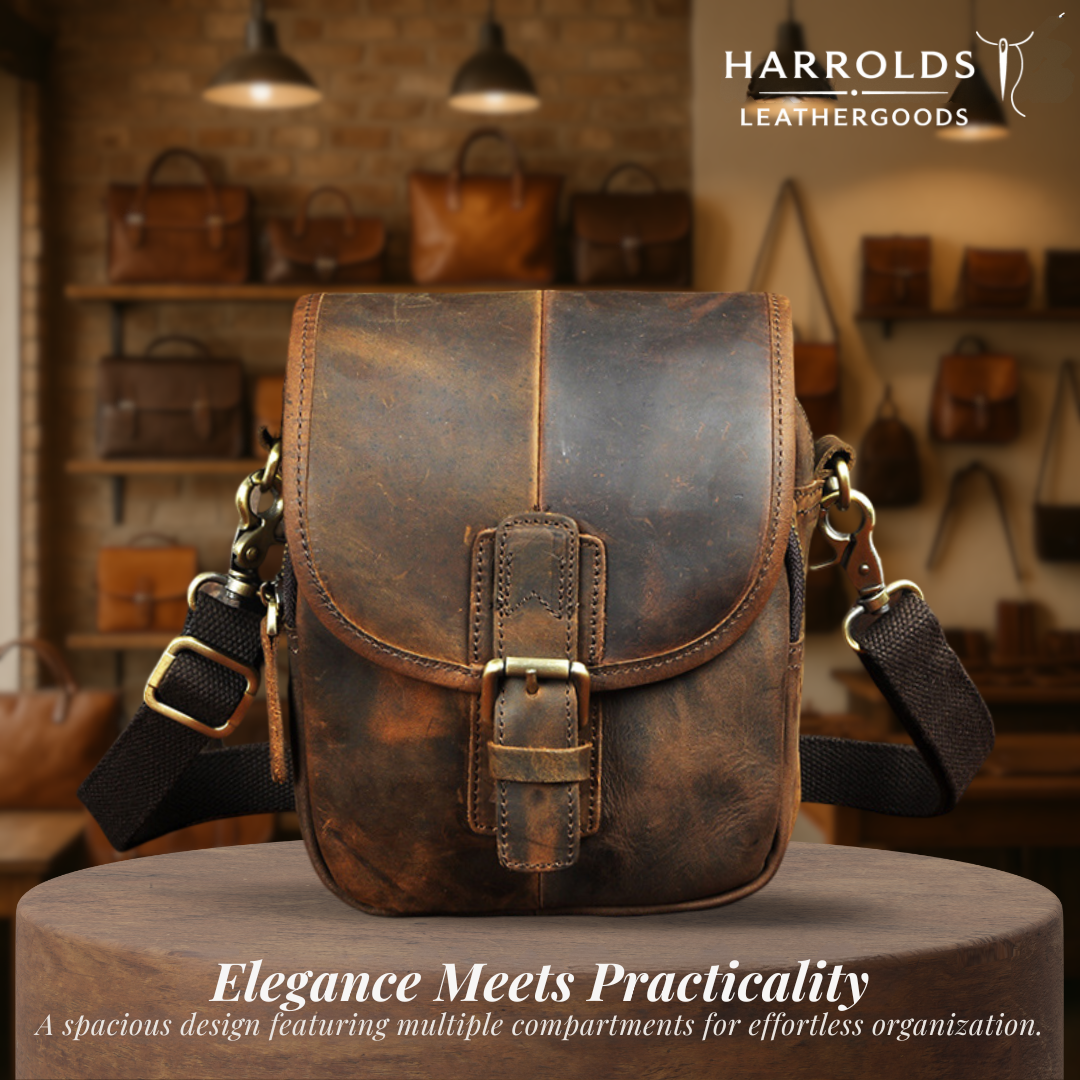 Damon | Genuine Leather Shoulder Bag for Men