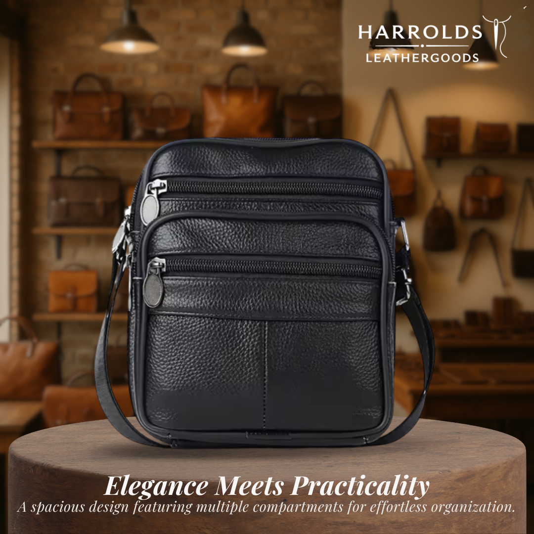 Griffin | Leather Business Crossbody Bag for Men