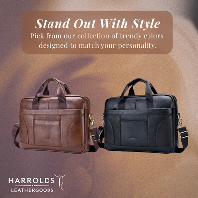 Harrison | Executive Leather Briefcase for Work & Travel
