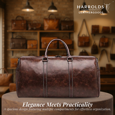 Lennox | Leather Weekender Travel Bag
