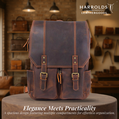Biefeld | Vintage-Style Leather Rucksack for Everyday Use