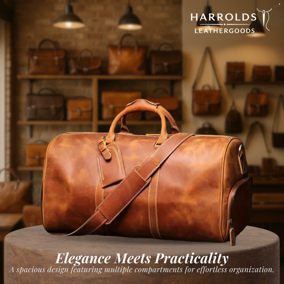 Montgomery | Genuine Top-Layer Cowhide Duffel Crossbody Bag