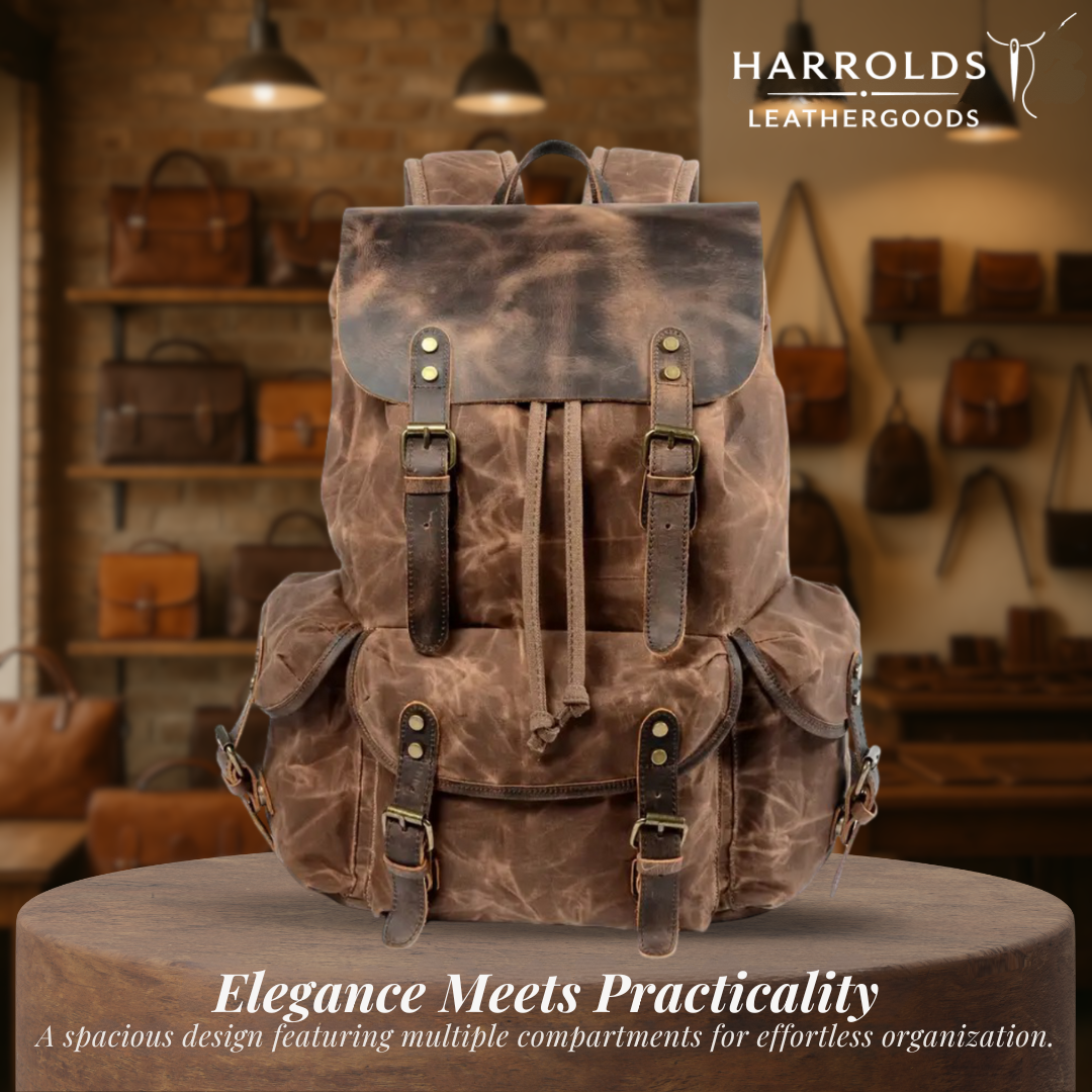 Crosby | Waterproof Retro Canvas Laptop Backpack