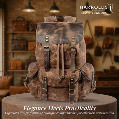 Crosby | Waterproof Retro Canvas Laptop Backpack