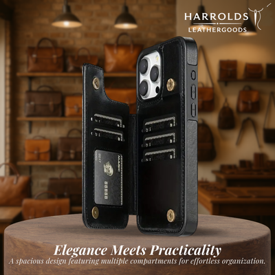 Harrison | RFID Blocking Magnetic Wallet Flip Phone Case