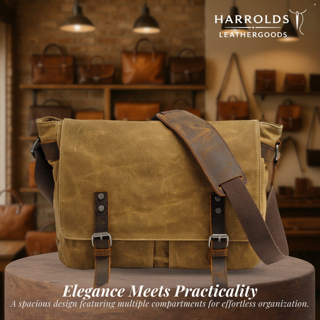 Drake | Waxed Accent Leather | Shoulder Bag