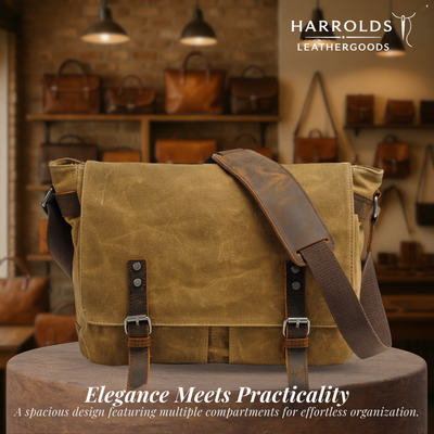 Drake | Waxed Accent Leather | Shoulder Bag