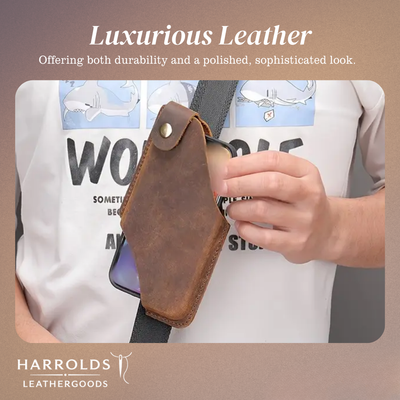 Oswin | Vertical Leather Phone Holster