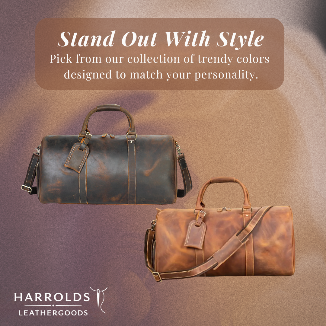 Rhett | Vintage Full-Grain Leather Duffel for Refined Travel