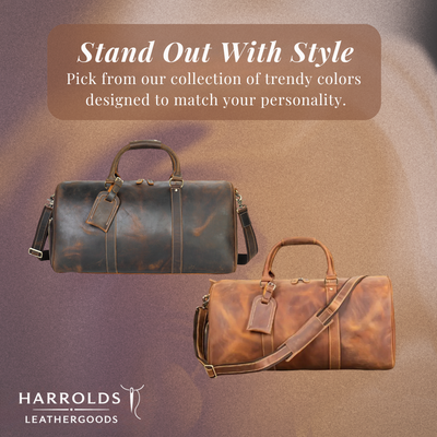 Rhett | Vintage Full-Grain Leather Duffel for Refined Travel