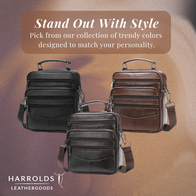 Logan | Leather Retro Crossbody Bag for Men