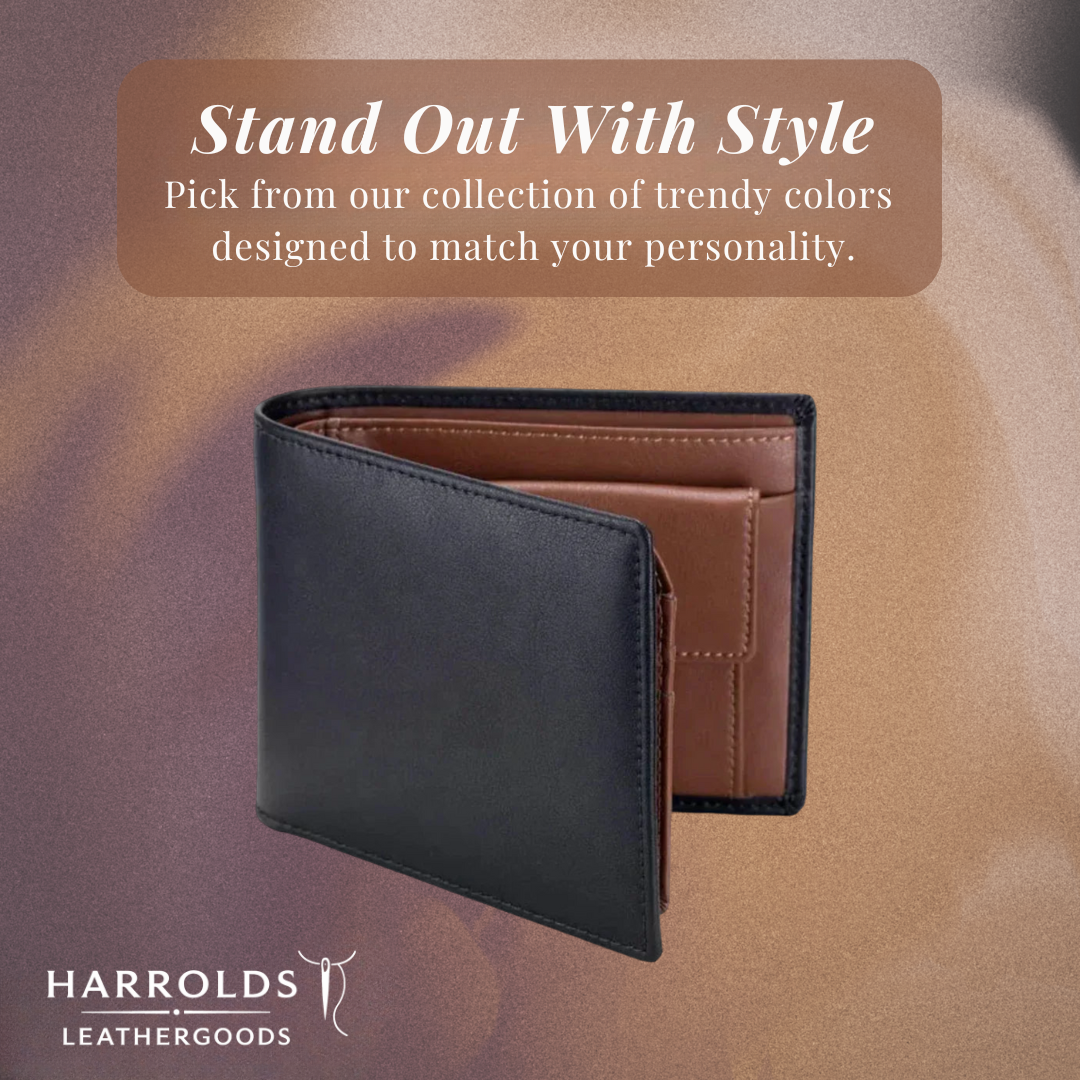 Sebastian | Two-Tone Leather Bifold | Wallet