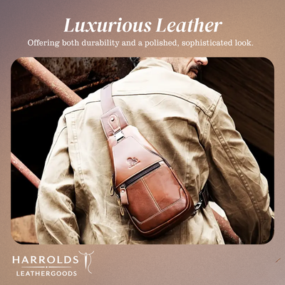 Callum | Leather Crossbody Chest Bag for Men