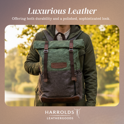 Calvin | Waterproof Canvas Roll-Top Backpack