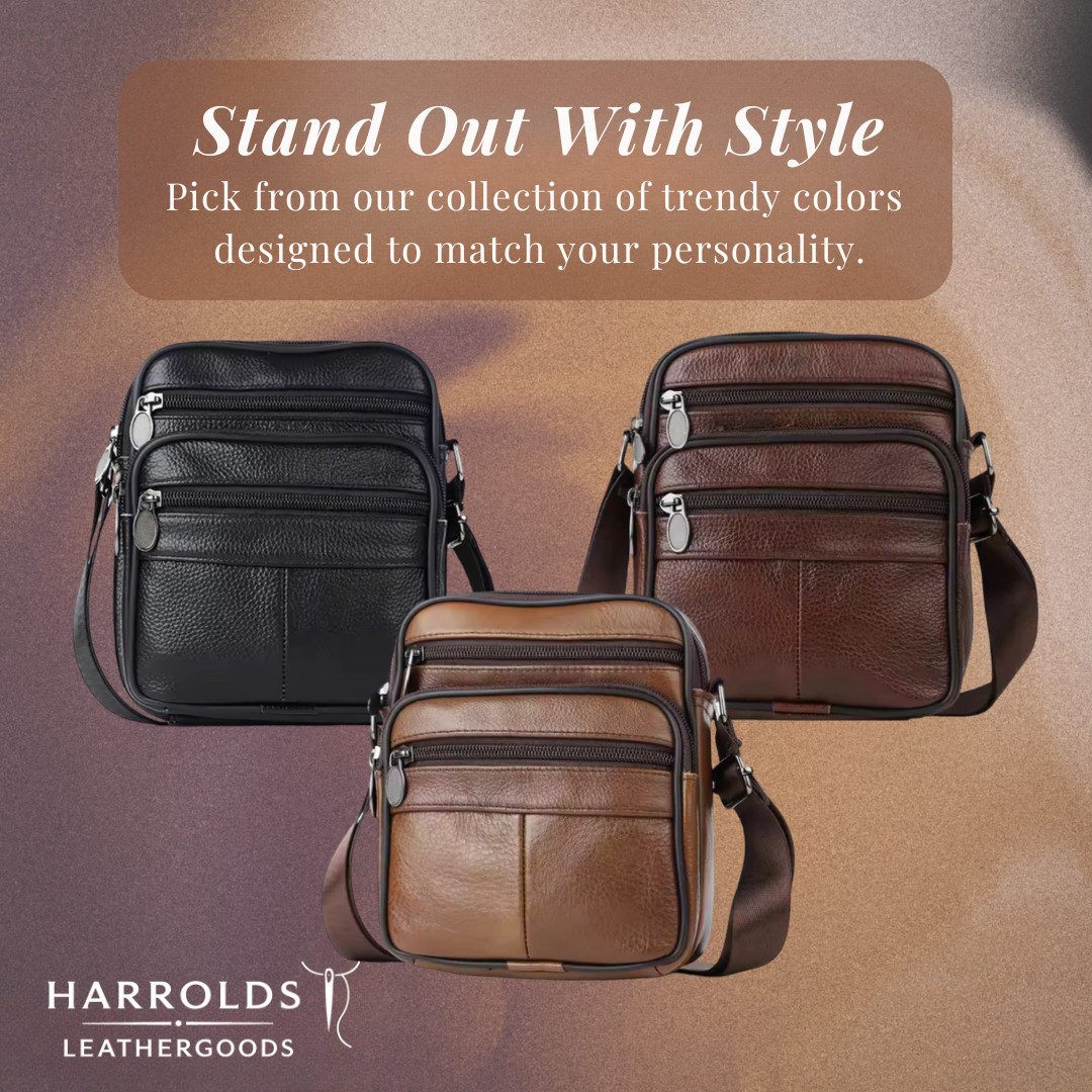 Griffin | Leather Business Crossbody Bag for Men