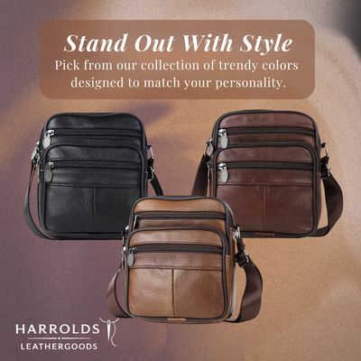 Griffin | Leather Business Crossbody Bag for Men